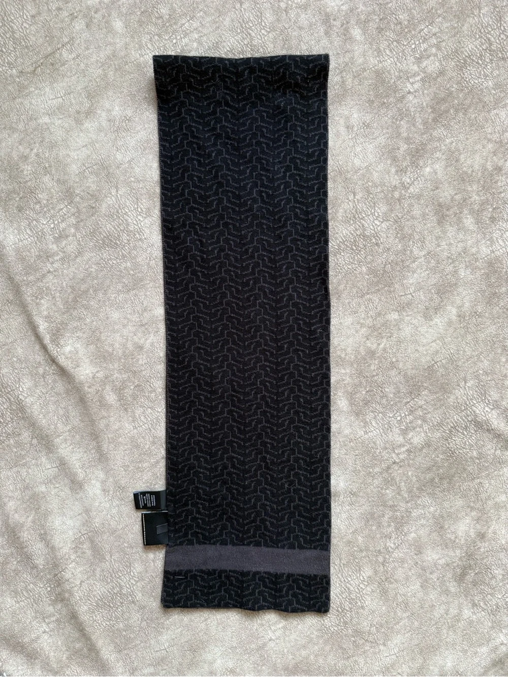 Harley-Davidson Reversible Gray & Black Cotton Scarf